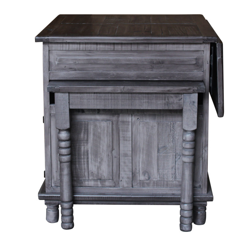 CottageCreek Kinzley Kitchen Island with PullOut Table & Reviews Wayfair